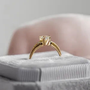 ORSET gold diamond engagement ring Thumbnail