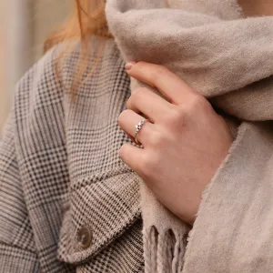 Unique black rhodium and diamond wedding rings ROMA Thumbnail