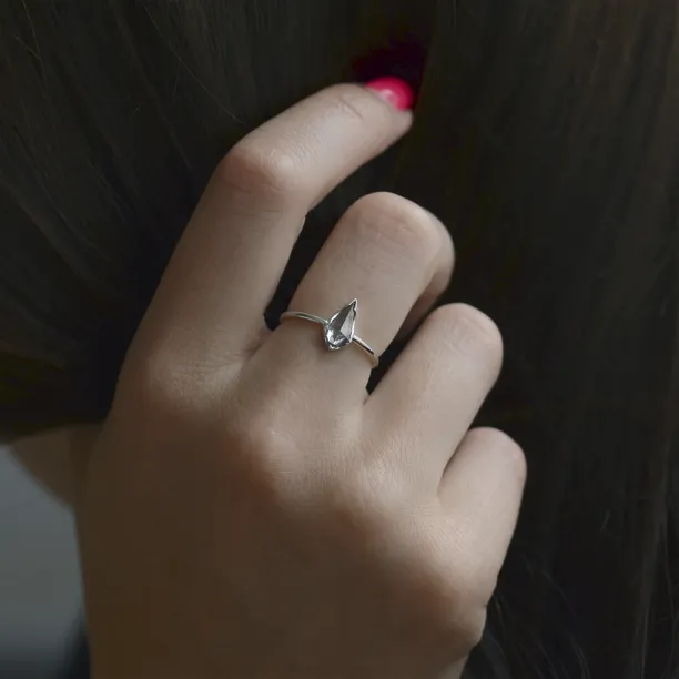 Basic salt'n'pepper diamond ring WILMA Image