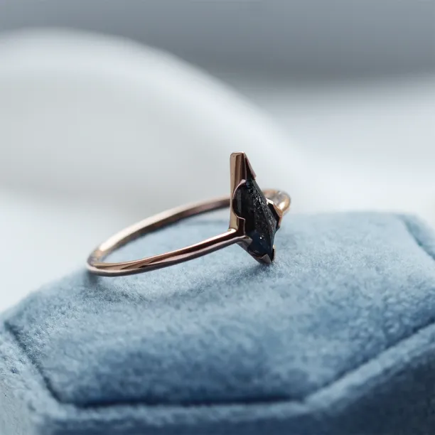 Basic salt'n'pepper diamond ring WILMA Image