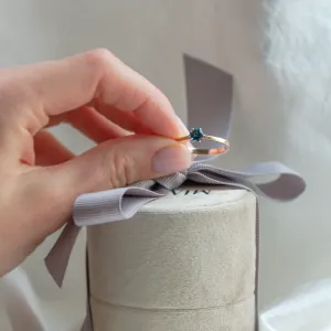 Engagement ring with london blue topaz BLAINN Thumbnail