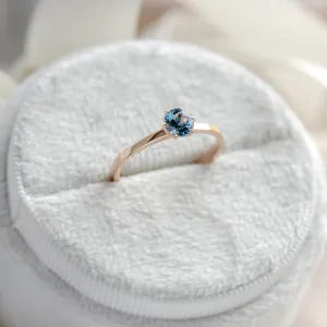Engagement ring with london blue topaz BLAINN Thumbnail