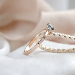 Engagement ring with london blue topaz BLAINN Thumbnail