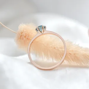 Engagement ring with london blue topaz BLAINN Thumbnail