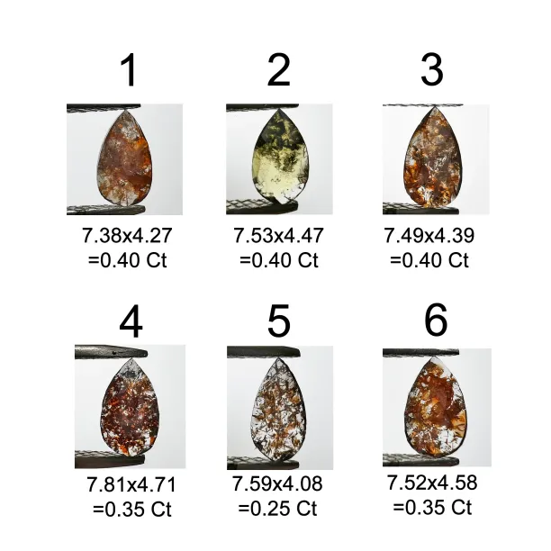 Gold ring with salt and pepper diamond ESSO Image