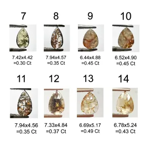 Gold ring with salt and pepper diamond ESSO Thumbnail