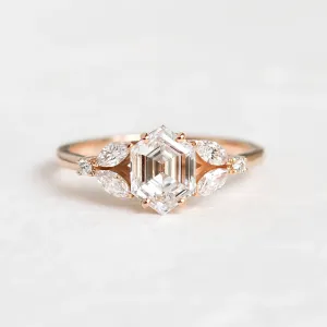 Unique lab-grown diamond engagement ring CAIRA