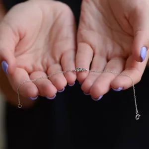 Gold bracelet with diamonds salt and pepper diamonds CLARE  Thumbnail