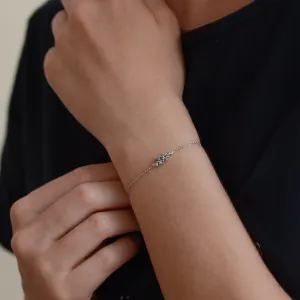 Gold bracelet with diamonds salt and pepper diamonds CLARE  Thumbnail