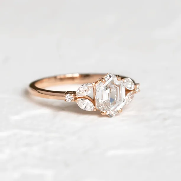 Unique lab-grown diamond engagement ring CAIRA Image