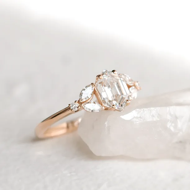 Unique lab-grown diamond engagement ring CAIRA Image