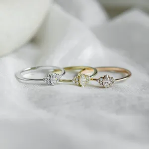 Romantic engagement ring with diamonds MILLIANA Thumbnail