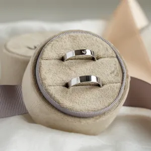 ALISA heart shape gold wedding rings Thumbnail