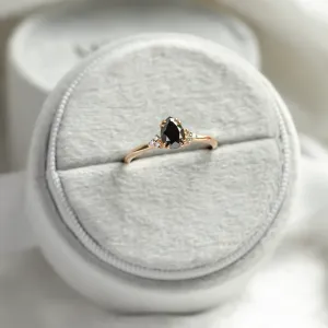 Unique black diamond engagement ring BLACKIE Thumbnail