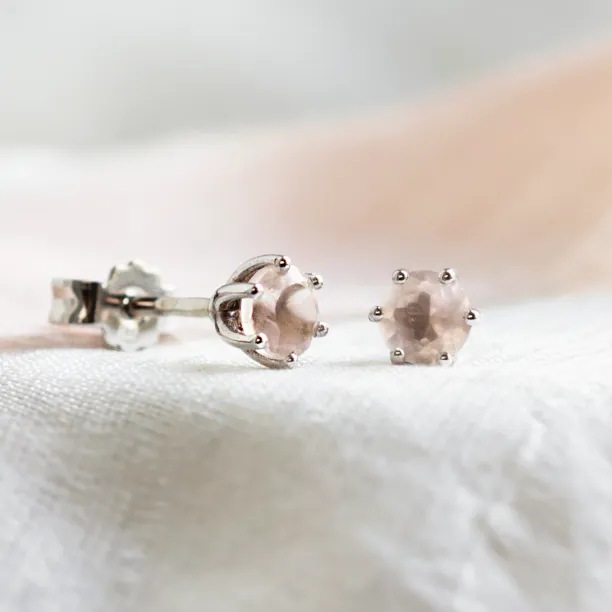 Gold earrings with morganite MAY Image