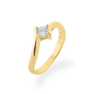 Gold engagement ring with lab-grown diamond GRESIA Thumbnail