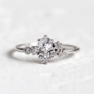 Vintage cluster lab-grown diamond ring LUST