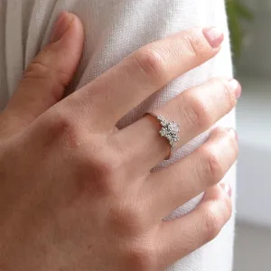 Vintage cluster diamond ring CLUSTERIA Thumbnail