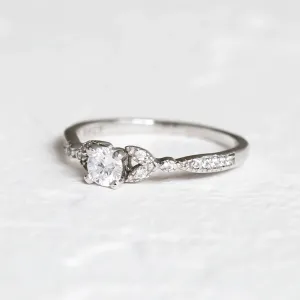 Gold lab-grown diamond engagement ring REIK Thumbnail