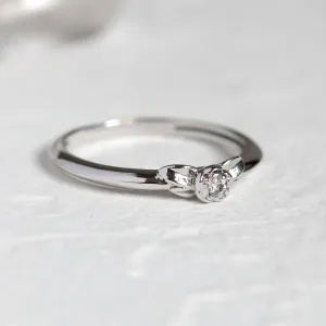 ROSNI gold diamond engagement ring Thumbnail