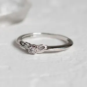ROSNI gold diamond engagement ring Thumbnail