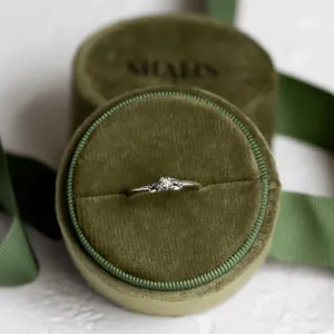 ROSNI gold diamond engagement ring Thumbnail