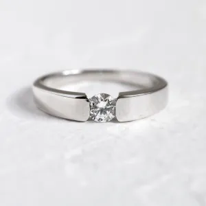 Gold engagement ring with 0.25 ct diamond MOVIK Thumbnail