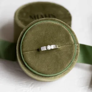 Engagement ring with lab-grown diamond in tension setting MOVIKO Thumbnail