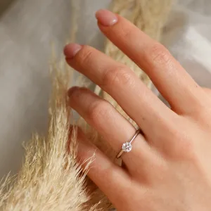 Platinum ring with diamond 0.4ct VEITA Thumbnail