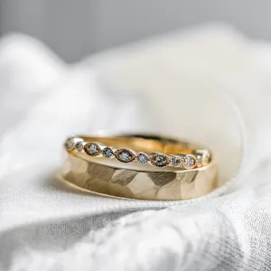 Gold diamond wedding rings LATI