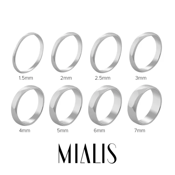 Solid matte wedding rings made of red gold TAOS Image