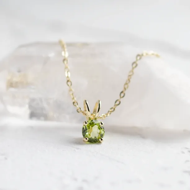 Gold peridot pendant LAOISE Image