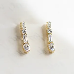 Dangle moissanite earrings MARINA