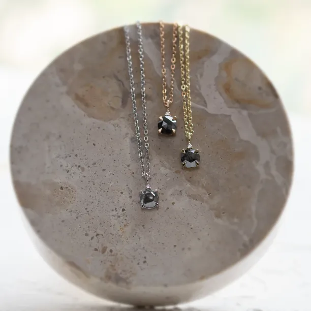 Salt and pepper and classic diamond pendant SPARK Image