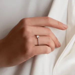 KATVI platinum diamonds engagement ring