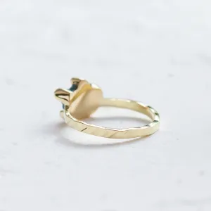 Gold ring with raw diamond VITA Thumbnail