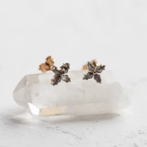 Salt and pepper diamond earrings FLORIS Thumbnail