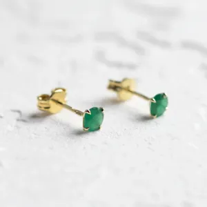 Gold earrings with emeralds FELI Thumbnail