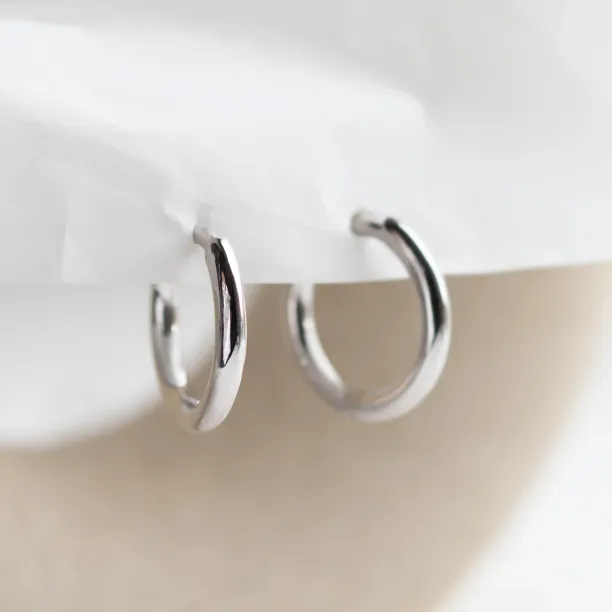 Gold hoop earrings MILEY Image