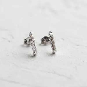 Moissanite and diamond earrings FELICIS Thumbnail