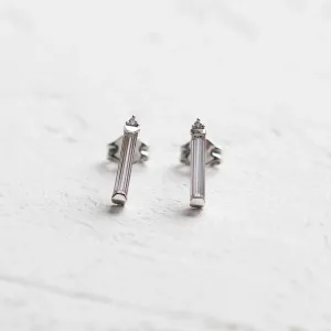 Moissanite and diamond earrings FELICIS Thumbnail
