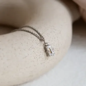 Gold pendant with baguette lab-grown diamond BEBE Thumbnail