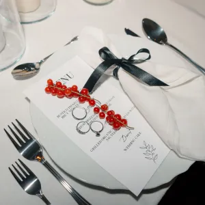 Engagement ring with black diamond FLORA Thumbnail