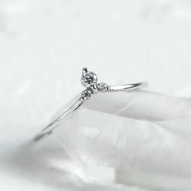 Fine gold ring with diamonds JANIZ Image