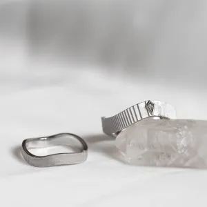 Original wedding rings with salt and pepper diamond CHARLES Thumbnail