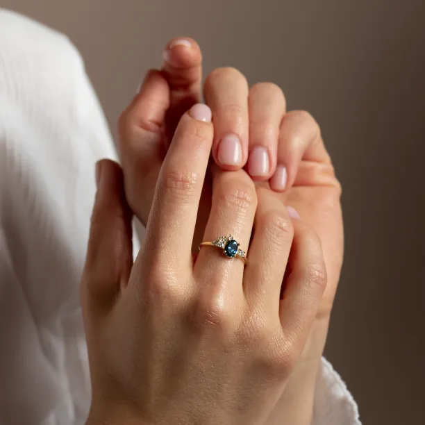 Cluster lab grown anniversary ring for her VAIANA Image