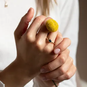 Nature inspired lab grown diamond engagement ring BLU Thumbnail