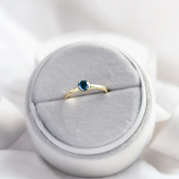 Nature inspired lab grown diamond engagement ring BLU Image