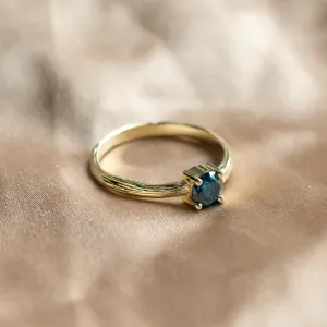 Nature inspired lab grown diamond engagement ring BLU Thumbnail