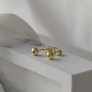 Gold ball earrings ALIANO Thumbnail